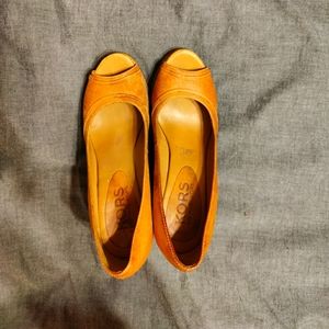 Michael Kors Peep Toe Platform Wedges